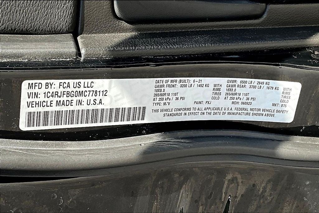 2021 Jeep Grand Cherokee Limited