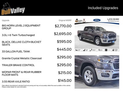 2025 RAM 1500 Big Horn/Lone Star