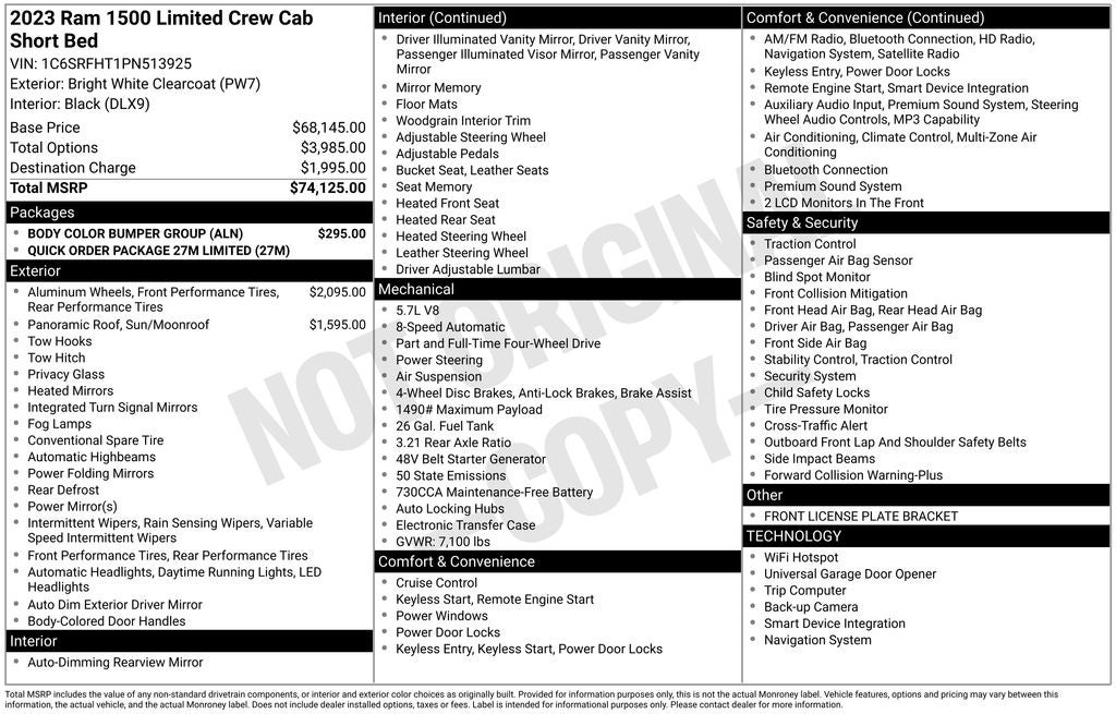 2023 RAM 1500 Limited