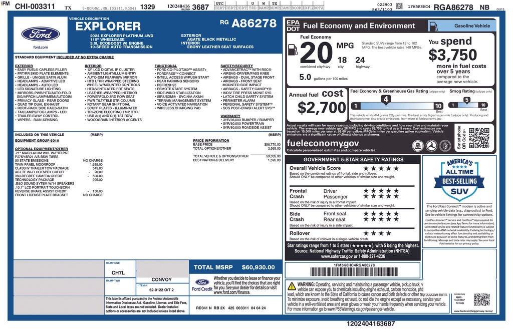 2024 Ford Explorer Platinum