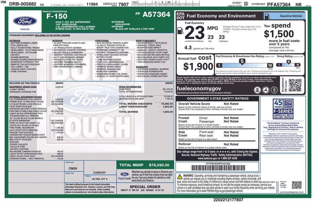2023 Ford F-150 Lariat