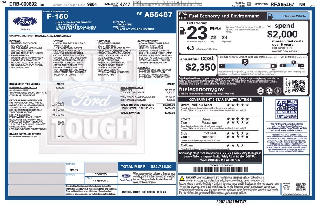 2024 Ford F-150 Platinum
