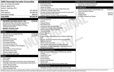 2005 Chevrolet Corvette Base