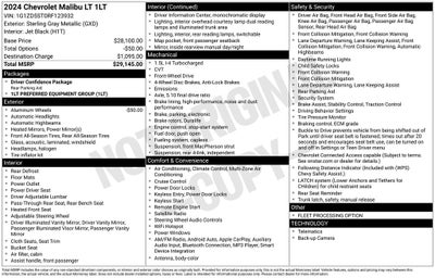 2024 Chevrolet Malibu LT 1LT