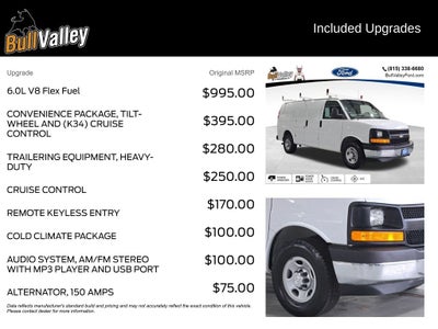 2017 Chevrolet Express 3500 Work Van Cargo