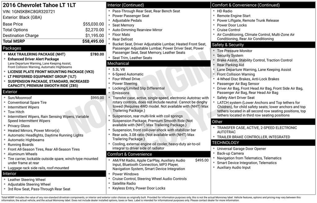 2016 Chevrolet Tahoe LT