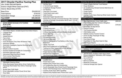 2017 Chrysler Pacifica Touring L