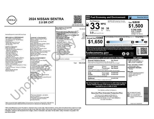 2024 Nissan Sentra SR