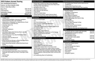 2023 Subaru Ascent Touring