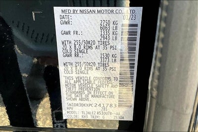 2023 Nissan Pathfinder Platinum