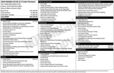 2024 Mazda Mazda CX-50 2.5 Turbo Premium Package