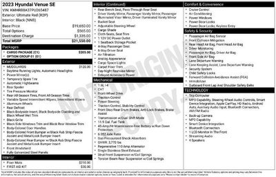 2023 Hyundai Venue SE