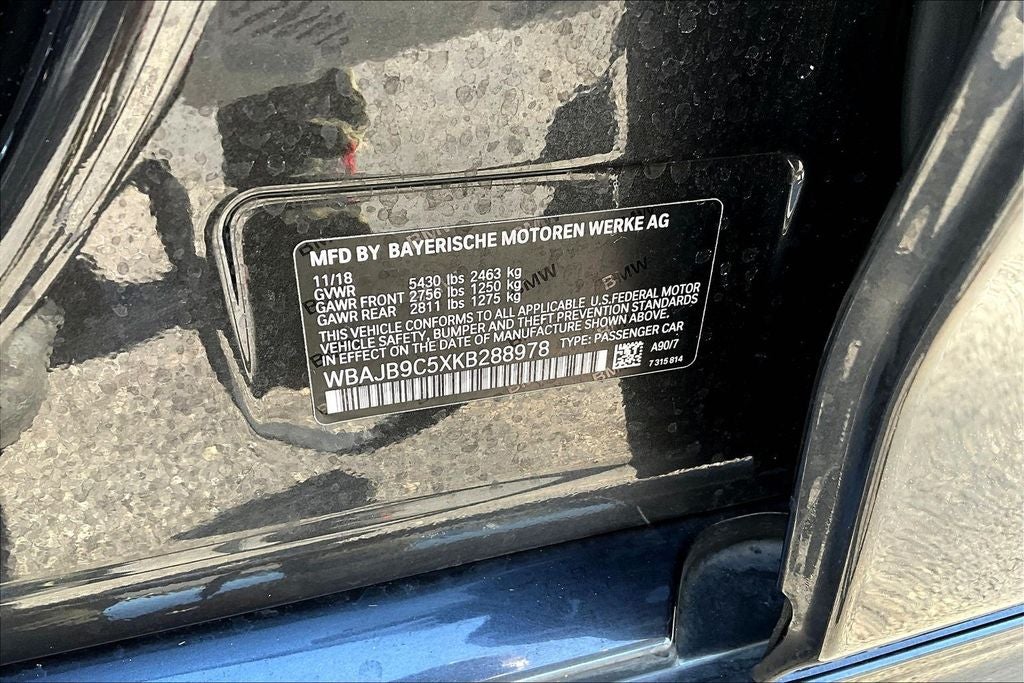 2019 BMW 5 Series M550i xDrive