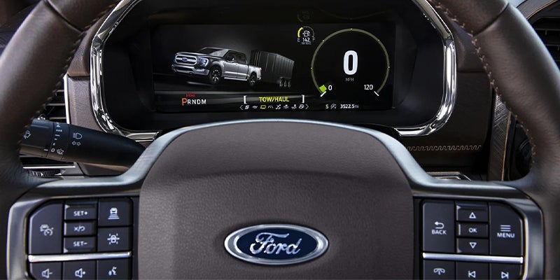 screen showing vehicle in ford