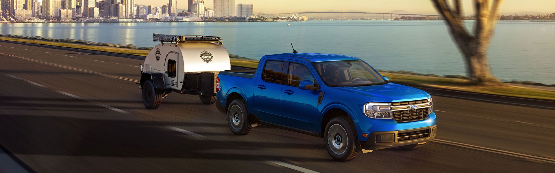 2023 Ford Maverick towing camper