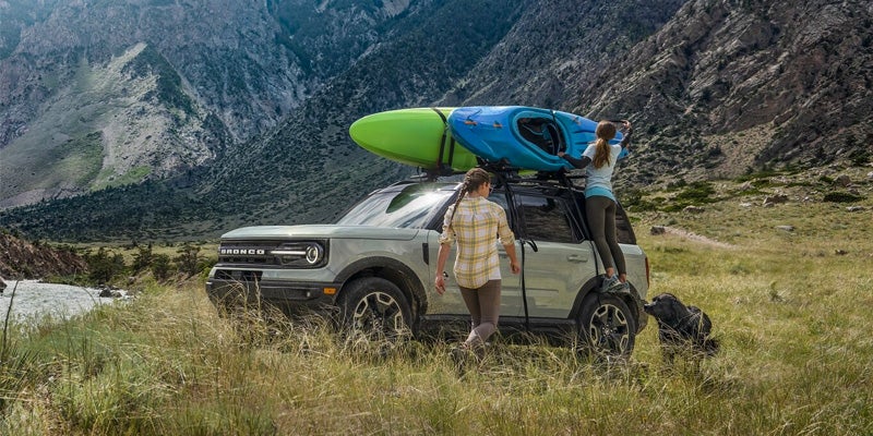 2024 Ford Bronco Sport with kayak on top