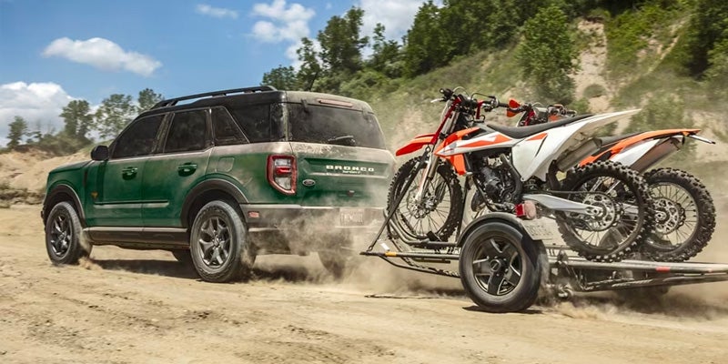 2024 Ford Bronco Sport hauling dirtbikes