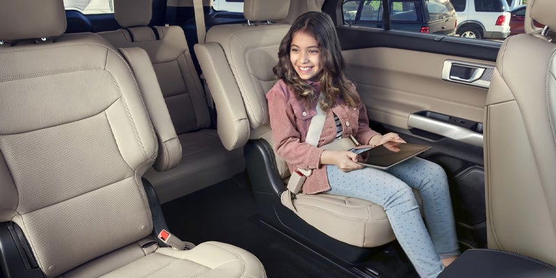 2025 Ford Explorer® child seated in back seats