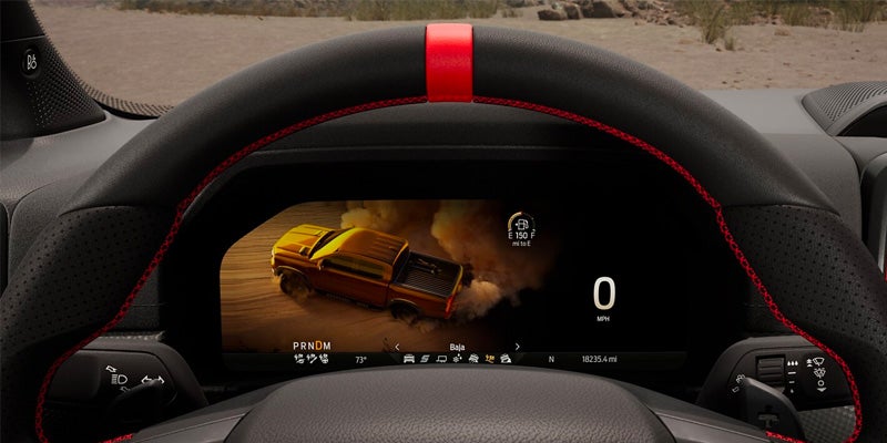 Ford Ranger digital cluster showing off-road driving mode