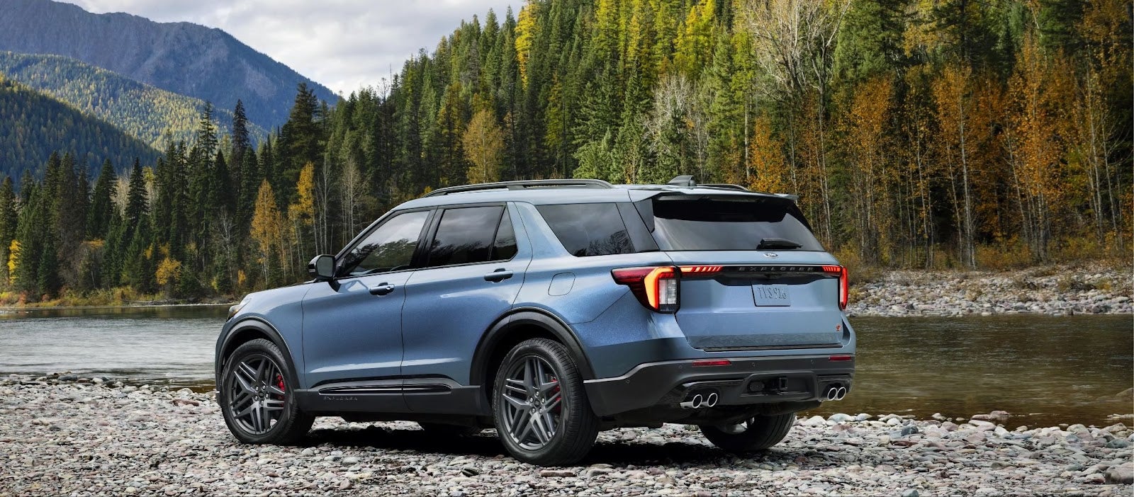 2025 Ford Explorer in mountains
