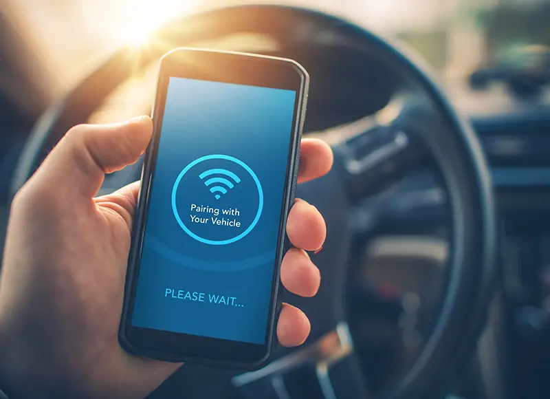 pairing with your vehicle screen on mobile